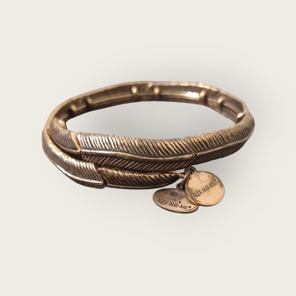 Alex & Ani Feather Wrap Bracelet - Picture 5 of 5